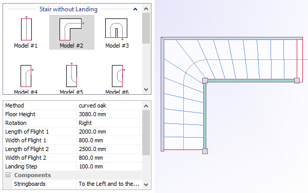 1-design-in-sd4 stair models in stairdesigner