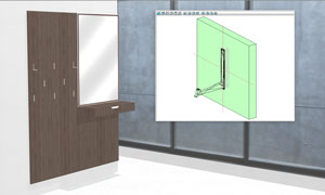 3d-accessory hardware in polyboard