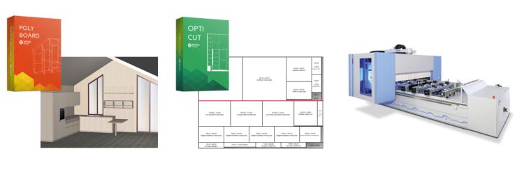 polyboard pro pp, opticut and cnc machine