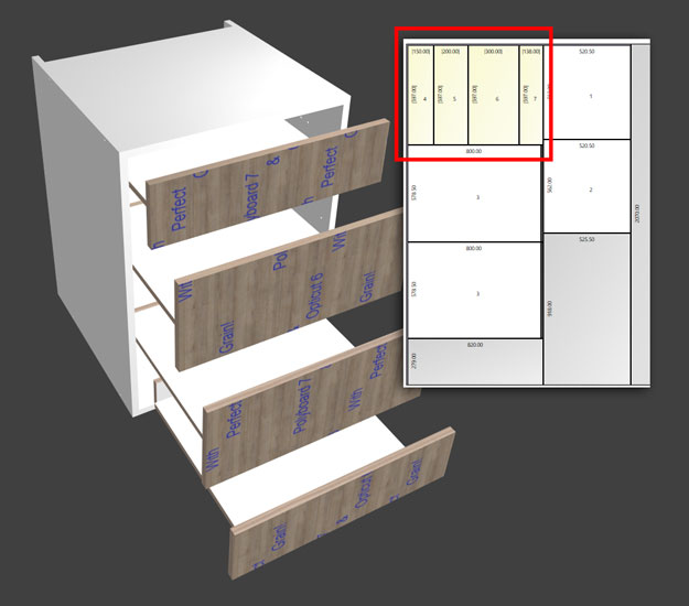 perfect grain feature in opticut