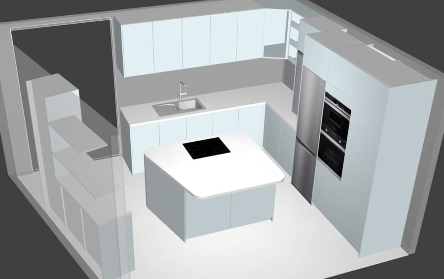 modern kitchen model