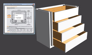 blum-sliders drawer options in polyboard