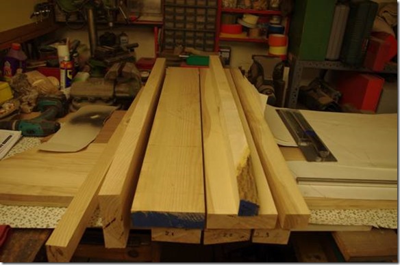 cut boards for steps
