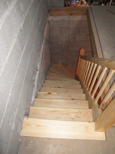 Serge's stair design project from above