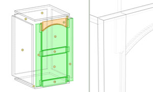 frame-and-panel frame and panel door in polyboard