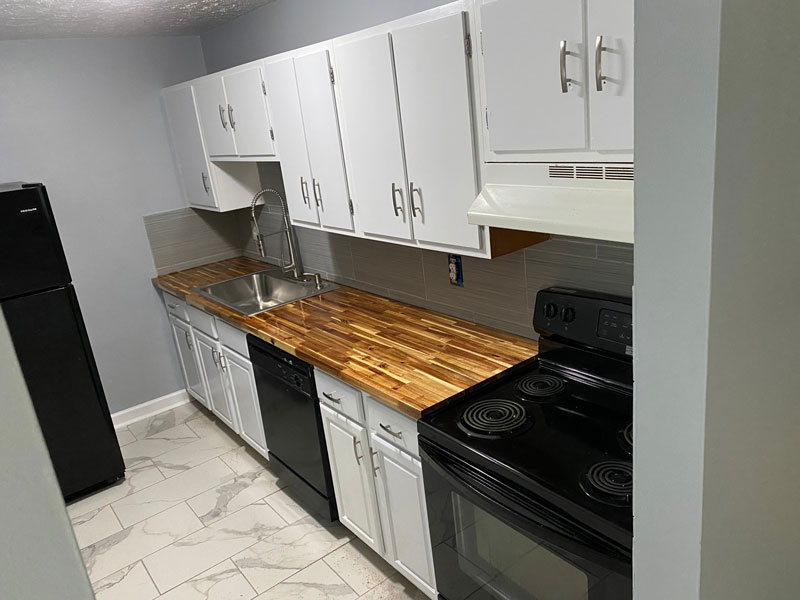 Wooden Galley Kitchen Top