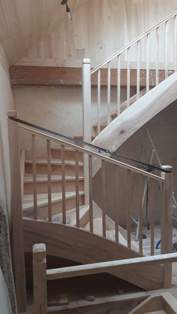 strap holding handrail in place
