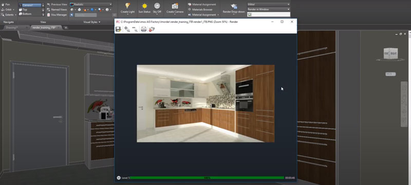 3d render in imos