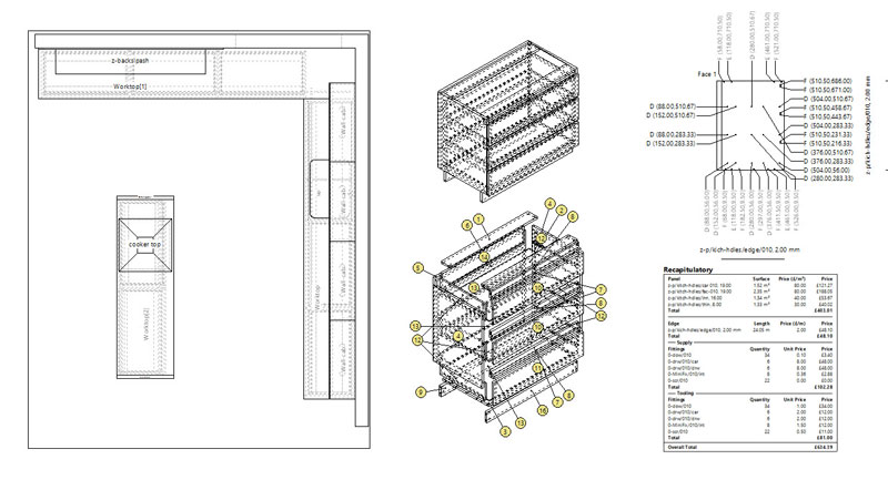 polyboard kitchen software output