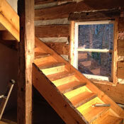 mike rustic wooden stair case example
