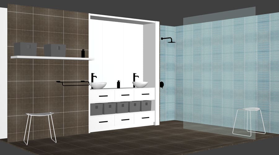 bathroom cabinet model