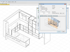 multi-view-kitchen-design 3D partial views in Polyboard kitchen software