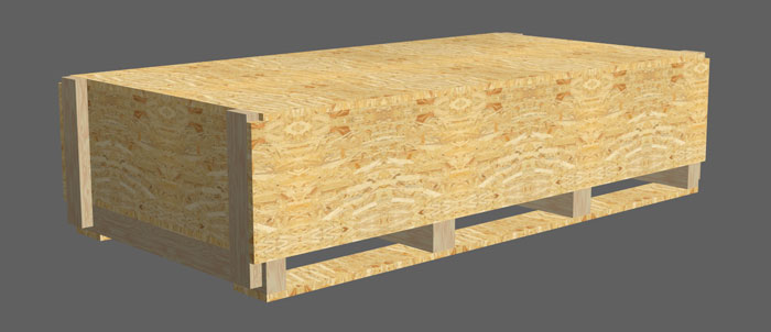 wood packaging model
