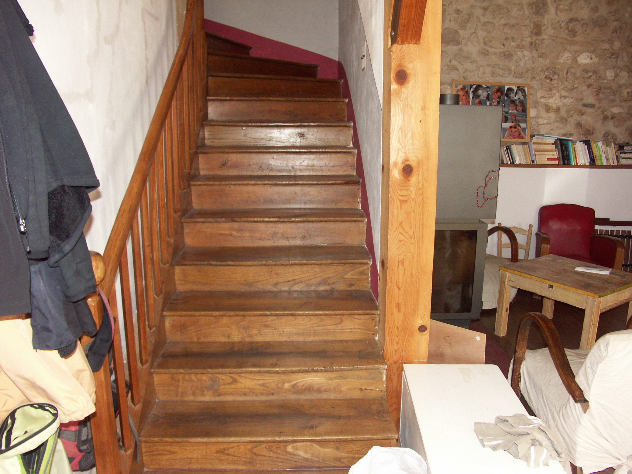 Old Stair in a French Farm House Old Stair in a French Farm House