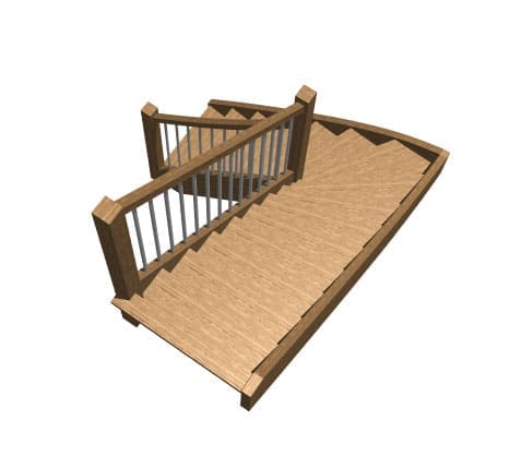 stairdesigner quarter turn model from above