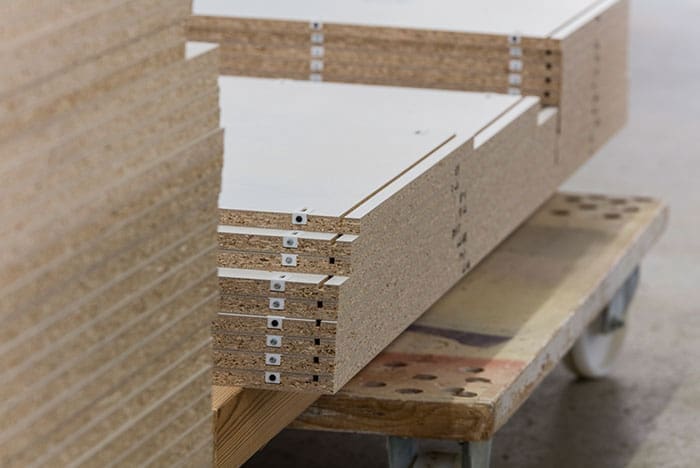 panels with cabineo fitted ready to assemble