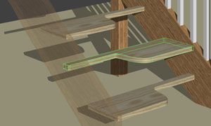 step-shaping-2 curved shaped steps using stair designer software