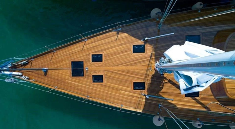 teak boat deck