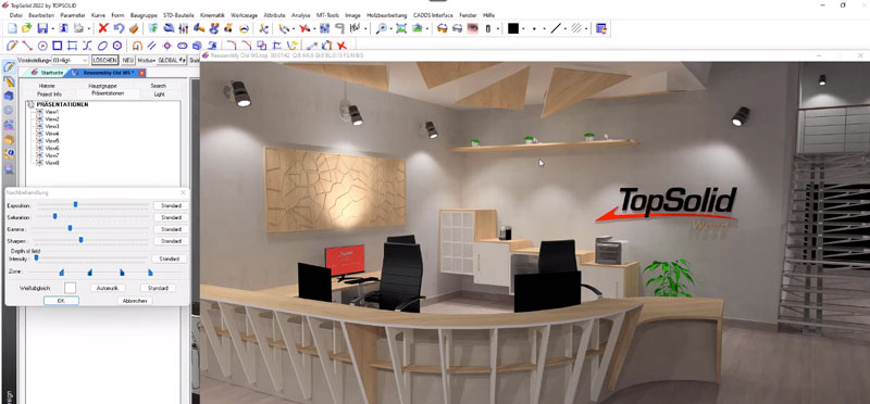 woodwork design render