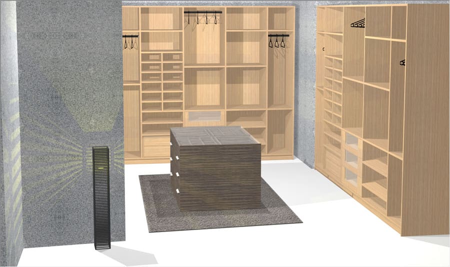 walk in wardrobe model