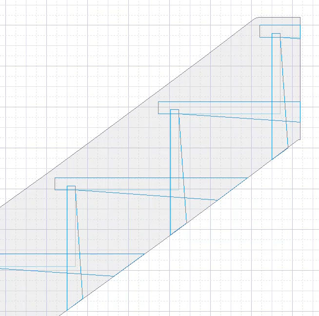 wedges applied in StairDesigner