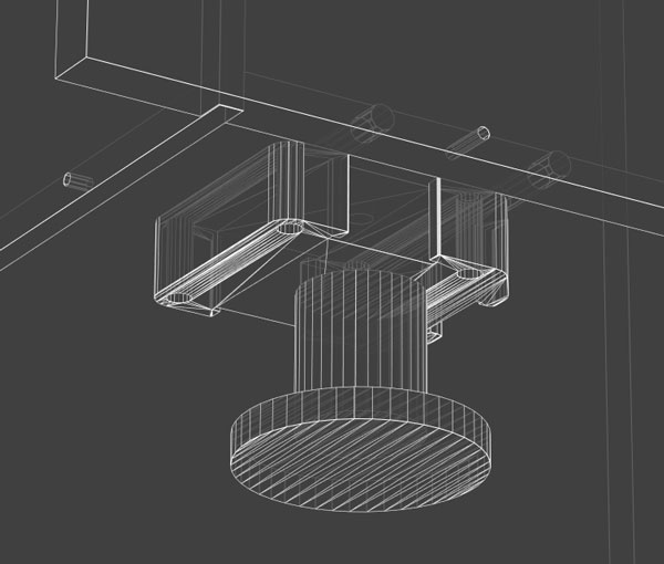 hardware in cabinet