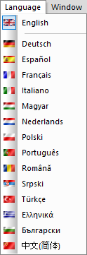 opticut language selection