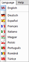 optinest language selection window