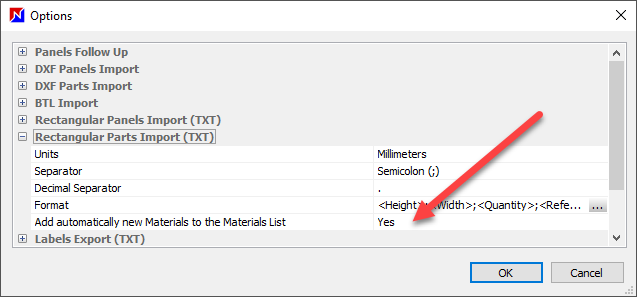 automatically restore new materials