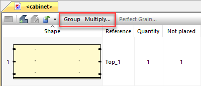 group and multiply buttons in optinest