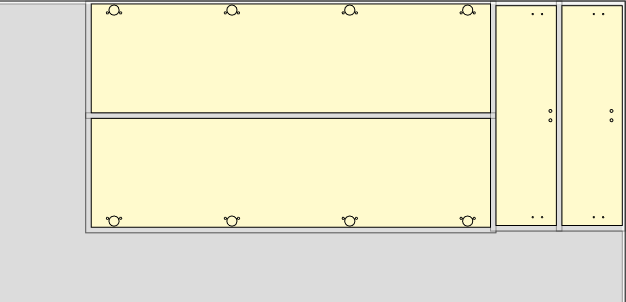 all parts nested next to each other in optinest so the grain flows across them