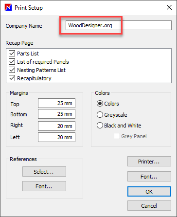 set company name in optinest