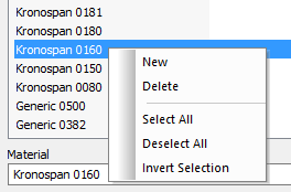 quick access right click on material to edit