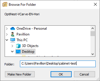 folder for optinest files