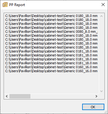 polyboard post processor report