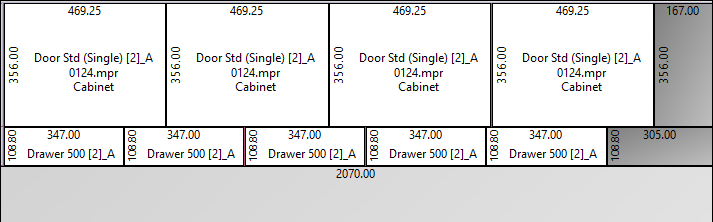 strips sorted by length