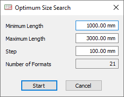 optimum size search bars