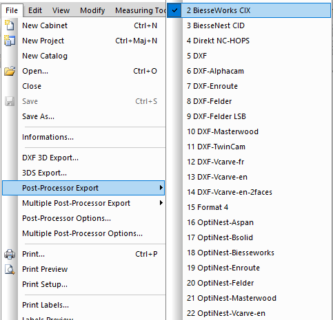 polyboard post processor export