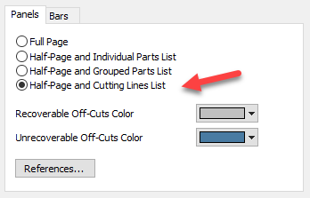 cutting sequence added to printed report