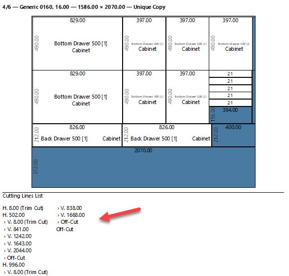 cutting lines opticut report