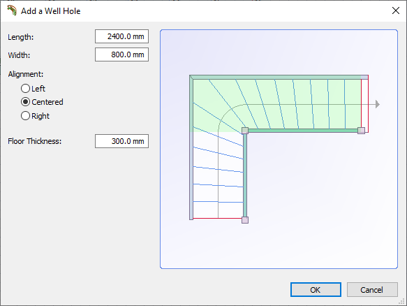 stairwell dimensions