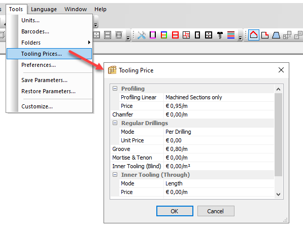 tooling prices in polyboard