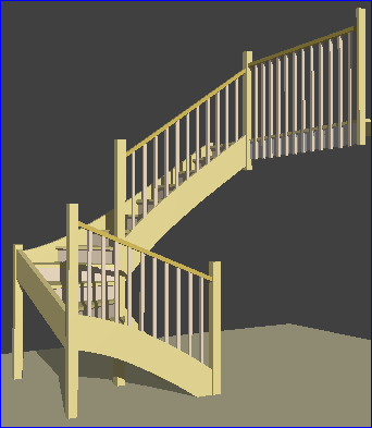 half turn stair design