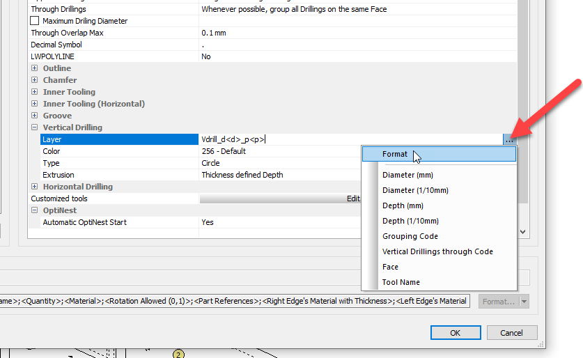 face code set up in post processor