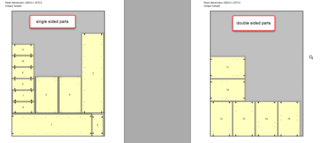optimised optinest output with more off cuts