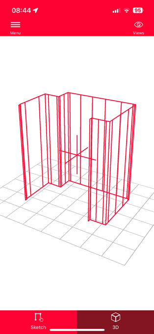isometric view of walls in disto