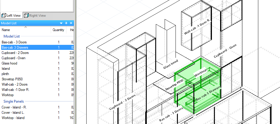 kitchen design software model list