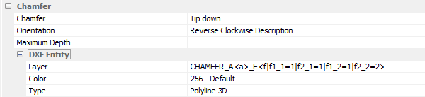polyboard dxf post processor chamfer mitre settings