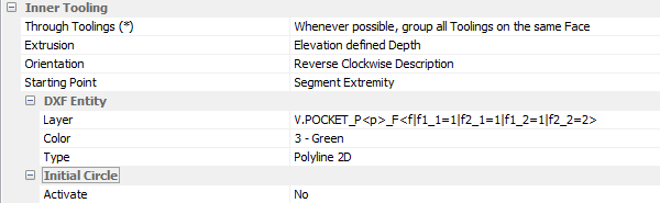 polyboard dxf post processor inner tooling settings