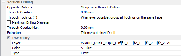 polyboard dxf post processor vertical drilling settings